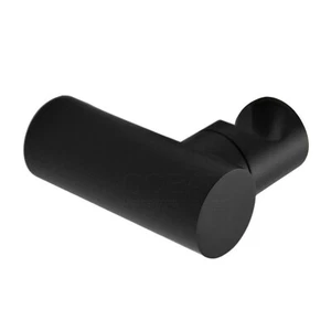 Matt Black Round Handheld Shower Head Bracket Brass Swivel Wall Mounted Holder - Picture 1 of 4