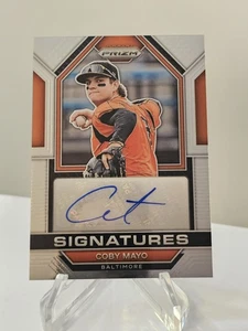 2023 Panini Prizm Coby Mayo Signatures Autographed Prospect Card #SIG-CM - Picture 1 of 2