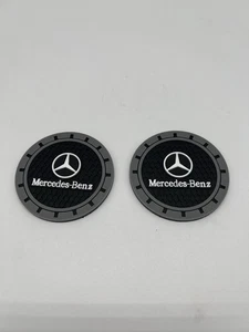 2X Almohadilla portavasos de agua de coche de goma alfombrilla posavasos accesorios para Mercedes Benz - Imagen 1 de 1