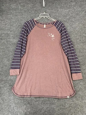 Sleep By Cacique Pajama Nightgown Womens 14/16 Heathered Purple Comfy Soft - Image 1 of 4