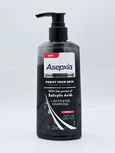 Asepxia Acne Face Cleanser With Salycilic Acid & Activated Charcoal 7.6 Oz - Picture 1 of 2