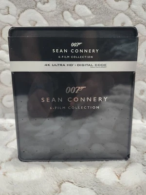 James Bond 007 Sean Connery 6-Film 4K Collection ⚫ Limited Edition Steelbook Set Foto 1 de 4