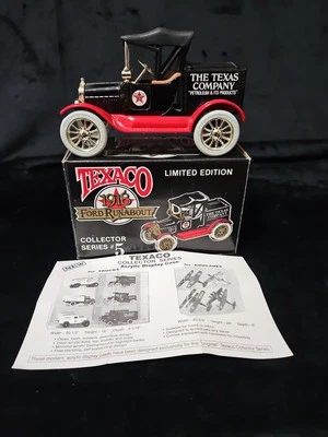 Ertl Texaco 1918 Ford Runabout Ltd Ed Die Cast Caixa Original 5 Novo Vintage 1988  - Imagem 1 de 4