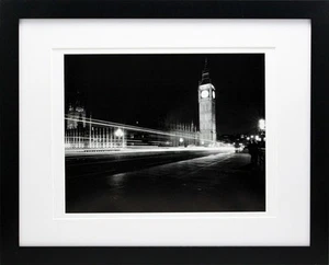 11x14 Black Gallery Picture Frame with 8x10 and 8.5x11 Mat - Wide Molding - I... - Picture 1 of 1
