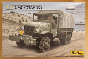 Camión cubierto militar Heller modelo 1/35 1944 GMC CCKW 353 81121, nuevo caja abierta - Imagen 1 de 2