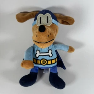 Merrymakers Plush Dog Man Bark Knight 9" 2019 Dav Pilkey Doll Toy Blue Cape - Picture 1 of 9