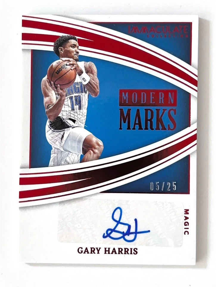 🪄 2021-22 Panini Inmaculada GARY HARRIS Marcas Modernas Autógrafo/25 Magia Foto 1 de 2
