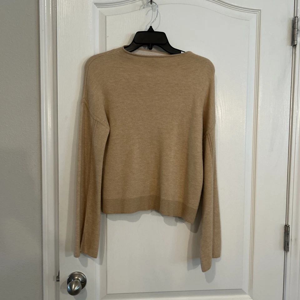 Suéter acanalado de lana de gran tamaño cachemir tostado camel Banana Republic para mujer XS Foto 1 de 4