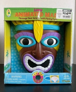 Luau Maske Tür Greeter Dekor Animiert Hawaii Party Strand 2006 NEU NOS - Bild 1 von 8