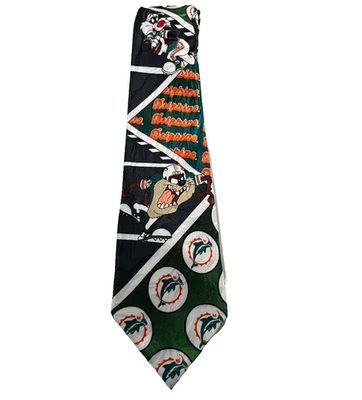 Corbata de cuello Surrey NFL Miami Dolphins Looney Toones para hombre 1993 DE COLECCIÓN Foto 1 de 4