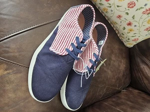 Zapatillas TOMS Paseo Americana Lona Estampado Bandera Para Hombre Talla 12 - Imagen 1 de 6