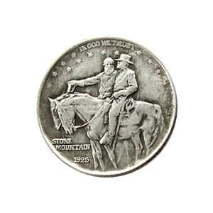 1925 STONE MOUNTAIN Silber Metall Gedenkmünze Liberty Half Dollar - Bild 1 von 7