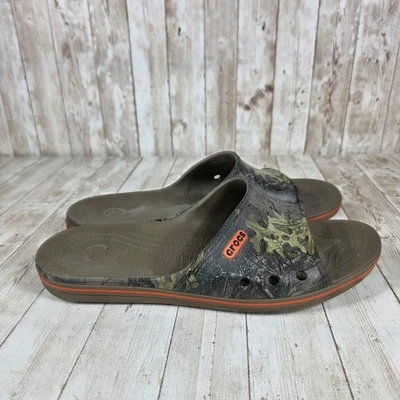 Sandalias Crocs Para Hombres M12 Camufladas Deslizables Zapatos Sin Cordones Borde Naranja Foto 1 de 4