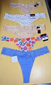 5 Neu mit Etikett No Bo Rene Rofe Tanga Höschen Paket XL XLarge mehrfarbig - Bild 1 von 14