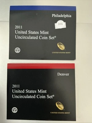 2011 P & D US Mint Uncirculated UNC Clad Complete Coin Set - Image 1 of 4