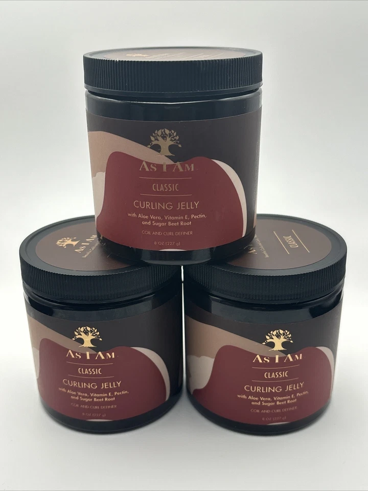 3 件装 As I Am Curling 果冻经典线圈和卷发定义造型器持久 — 第 1/4 张图片