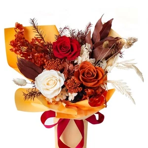 Preserved Flowers Bouquet, Gift For Her, Long Lasting Natural Flowers, Valent... - Picture 1 of 8