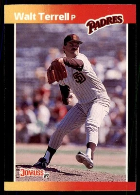1989 Donruss Traded Walt Terrell Baseball Cards #T-28 - Image 1 of 2