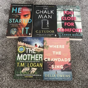 Crime Thriller Books Bundle X 5 Suspense Paperbacks Detective IDLLB - Bild 1 von 16