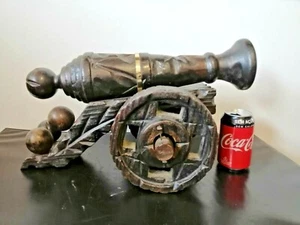 "Ruedas vintage 18,5"" (470 mm) WAR Cannon Canyon madera pesada tallada a mano 7,10" - Imagen 1 de 12