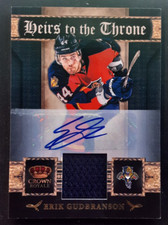 2011-12 Crown Royale Heirs To Throne Autograph Jersey #30 Erik Gudbranson /100