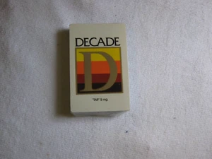 VTG Decade Cigarettes Stardust Plastic Coated Playing Cards w/NU-VUE TINT NEW - Picture 1 of 3