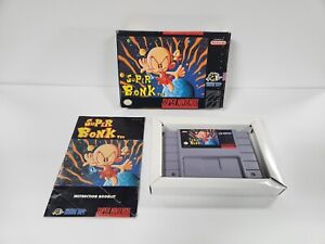 Super Bonk (Super Nintendo Entertainment System, 1994) SNES Complete TESTED