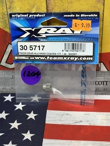 XRAY 30 5717 PINION GEAR: Aluminum Hard Coated 17t / 48p Short New USA Shipped - Picture 1 of 4