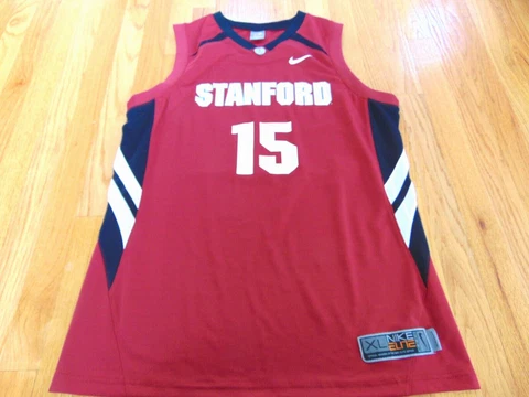 UNWORN VINTAGE NIKE ELITE NCAA STANFORD CARDINAL #15 BASKETBALL JERSEY SIZE XL Cover