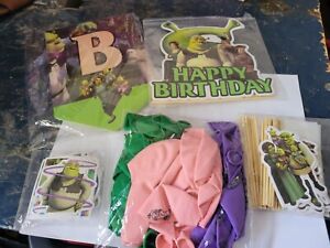 Shrek Birthday Party Supply Decoration Set Banners Balloons Toppers Stickers 
