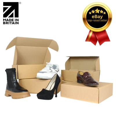 Brown Cardboard Shoe Boxes For Mailing, Shipping, Storage | Shoe Boxes Cardboard - Image 1 of 4
