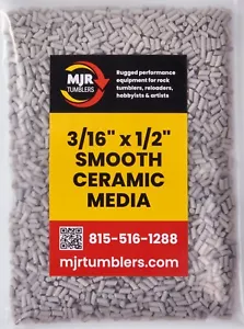 1LB Ceramic Tumbling Media Filler 3/16" x 1/2" - Picture 1 of 3
