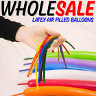 100 x lange einfache Luftballons Latexballons 260Q verdrehende Modellierung lange Luftballons UK