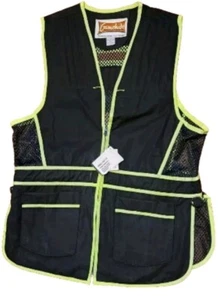 Gamehide Vest Mens XL Game Range Neon Green Black Mesh Pockets Light Hunting NWT - Picture 1 of 8