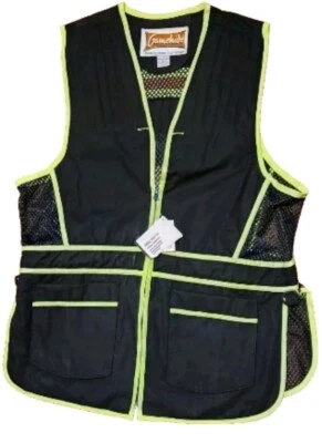 Gamehide Vest Mens XL Game Range Neon Green Black Mesh Pockets Light Hunting NWT - Image 1 of 4