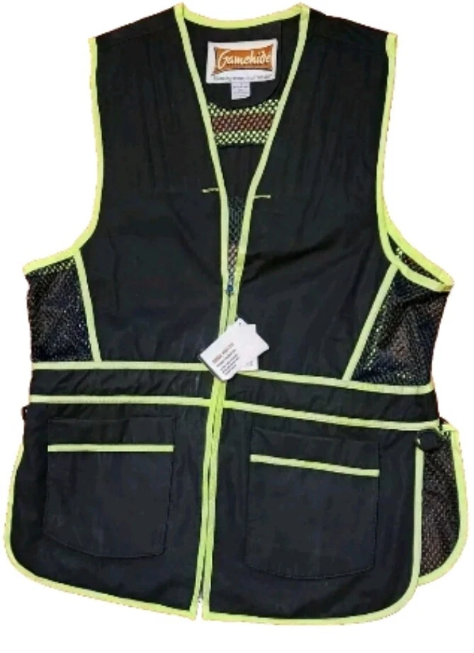 Gamehide Vest Mens XL Game Range Neon Green Black Mesh Pockets Light Hunting NWT - Image 1 of 4