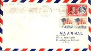 Pan American First Flight Boston Massachusetts Airport - Conakry Guinea RARE - Picture 1 of 2