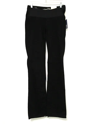 Универсальные эластичные адаптивные джинсы для беременных с резьбой 8/29 черные без застежек - Изображение 1 из 4