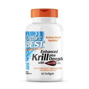 Doctor's Best Krill Plus Omega 3 Enhanced (60 Softgels) (Pack of 3) - Picture 1 of 1