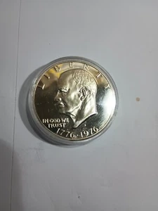 1976er 1 $ ** IKE ** EISENHOWER 40% ** SILBER PROOF ** 40% SILBER PROOF ** - Bild 1 von 6