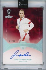 2022 PANINI EMINENCE DAVID BECKHAM #24 HOLO SILVER ON CARD AUTO #/10