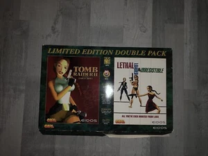Rare Tomb Raider 2 Limited Edition collectors Double Pack with T-shirt - Picture 1 of 5