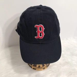 Boston Red Sox Strap Black Hat Cap One Size FAN FAVORITE 100% Cotton Embroidered - Picture 1 of 10