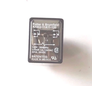 RELÉ POTTER & BRUMFIELD KHAU-11A11-120 120V 50/60hz - Imagen 1 de 6