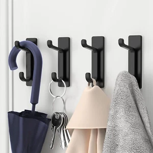 Self Adhesive Hooks Sticky Extra Strong Hanging up to 6KG Metal Heavy Duty - Picture 1 of 11
