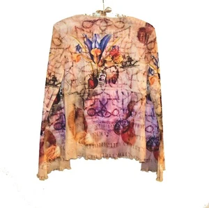 Top One World Mangas Largas Mujer Estampado con Foto Iris y Blusa de Envío Talla M - Imagen 1 de 8