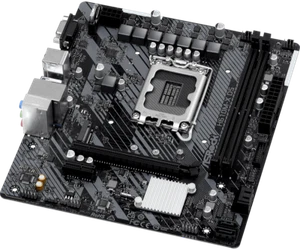 ASRock H610M-X D5 DDR5 M-ATX Moederbord LGA1700 Intel H610 12th/13th/14th Gen. - Afbeelding 1 van 4