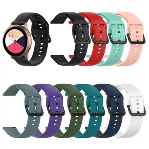 Samsung Galaxy Watch Strap Silicone Sport Band 20mm For  42mm Active 1 2 Gear 2 - Picture 1 of 30