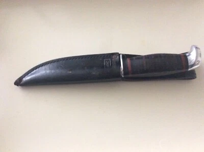 FUNDA VINTAGE XX 365 SAB EE. UU. HOJA FIJA ERA 1942 CON FUNDA DE CUERO ORIGINAL Foto 1 de 4