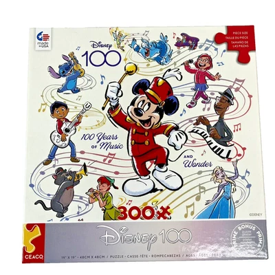 Quebra-cabeça Disney 100 Special Moments Music Ceaco 300 peças 2246-19 NOVO - Imagem 1 de 4
